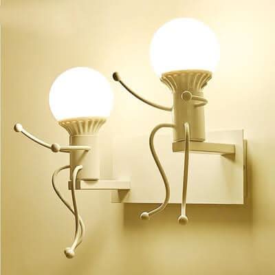 Skorter | Metal Master - Robot Wall Lamp of Wrought Iron