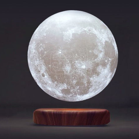 Skorter | 3D Magnetic Levitation Moon Lamp Night Light. Rotating Floating LED Moon Lamp