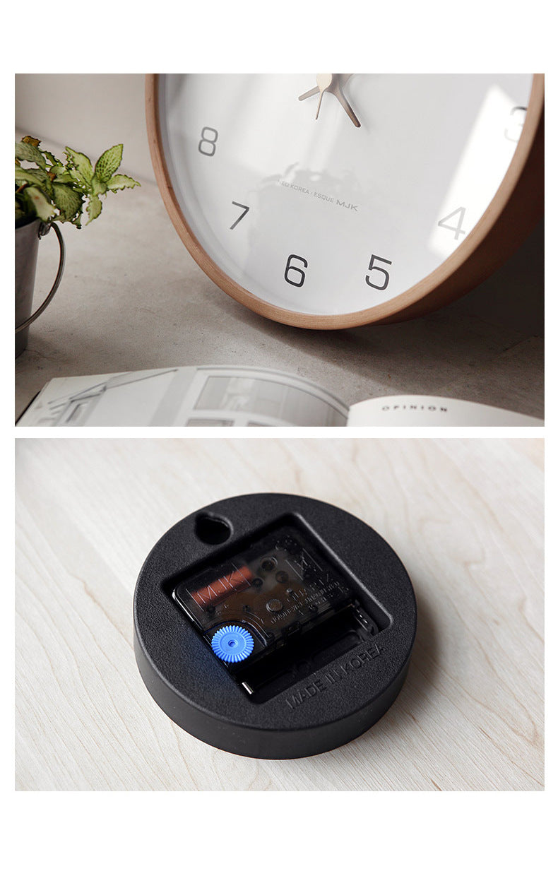 Skorter | Analog Wall Decoration Wooden Clock for Home