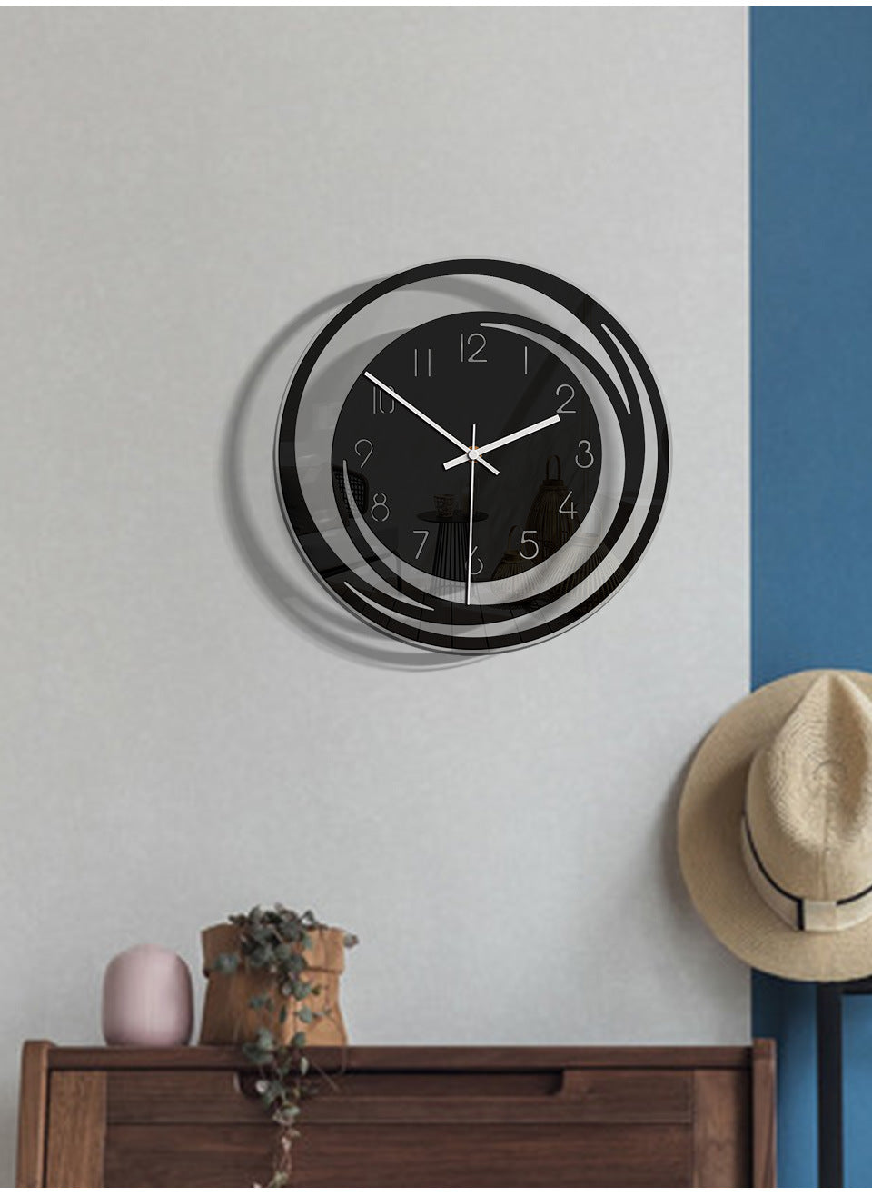 Skorter | Analog Wall Decoration, Silent Clock for the Home