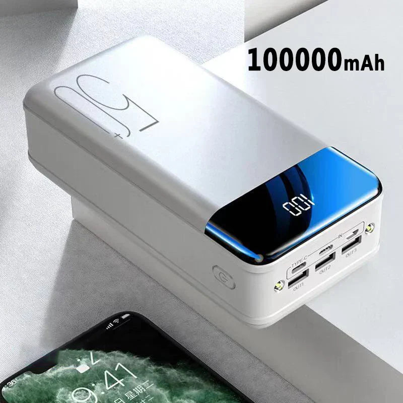 Skorter | 100000mAh large capacity power bank mobile phone super fast charging mobile power bank mobile computer external power supply
