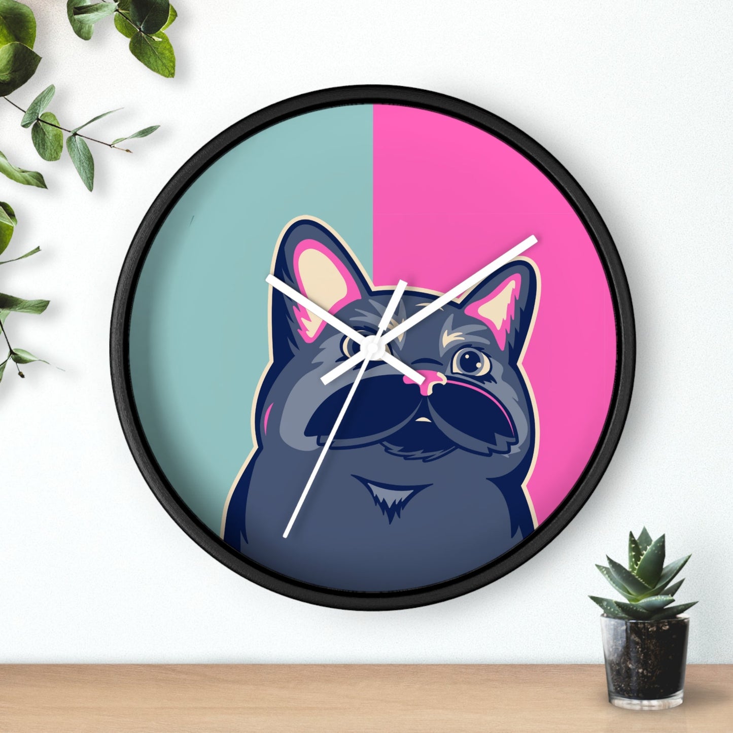 Skorter | Cat Color Block Wall clock