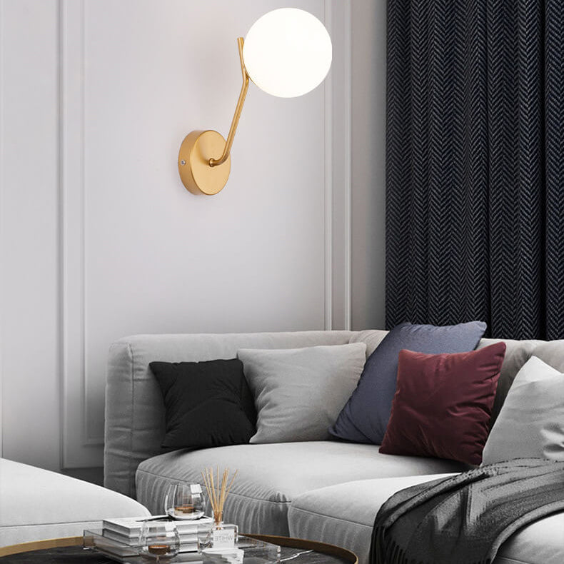 Skorter | Modern Bowl-shaped Glass Wall Lamp