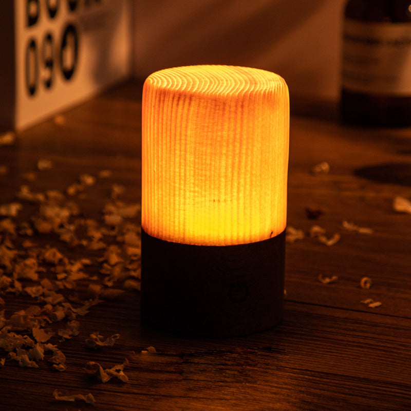 Skorter | LumiHout - LED Table Lamp with Battery and Touch Control