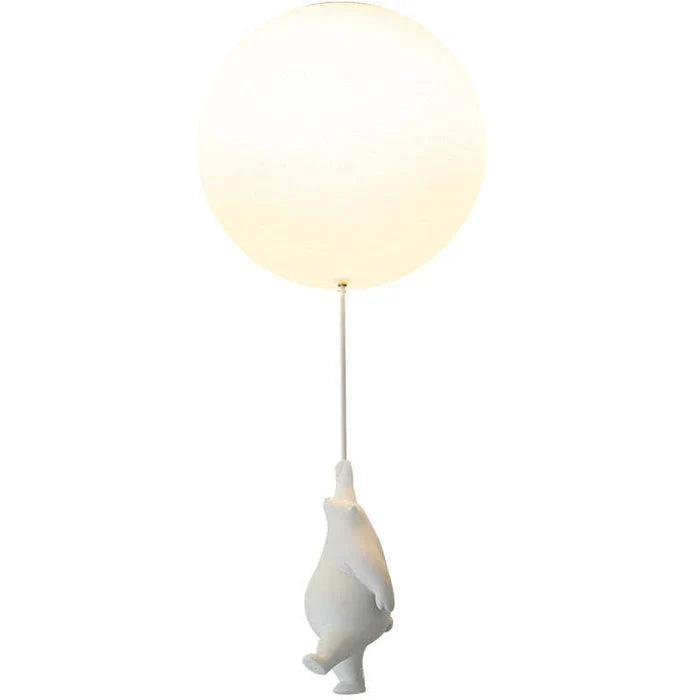 Skorter | CloudBear Kids Ceiling Light – Bear & Balloon LED Pendant Lamp for Nursery and Bedroom Decor