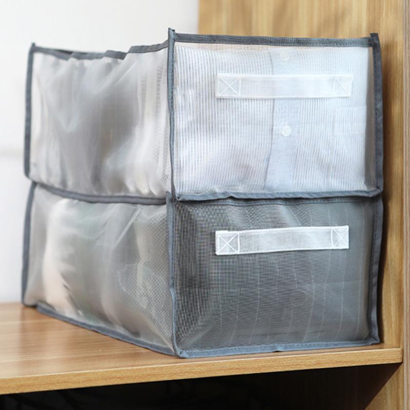 skorter | 7 Grid Wardrobe Clothing Mesh Divider Set Organizer