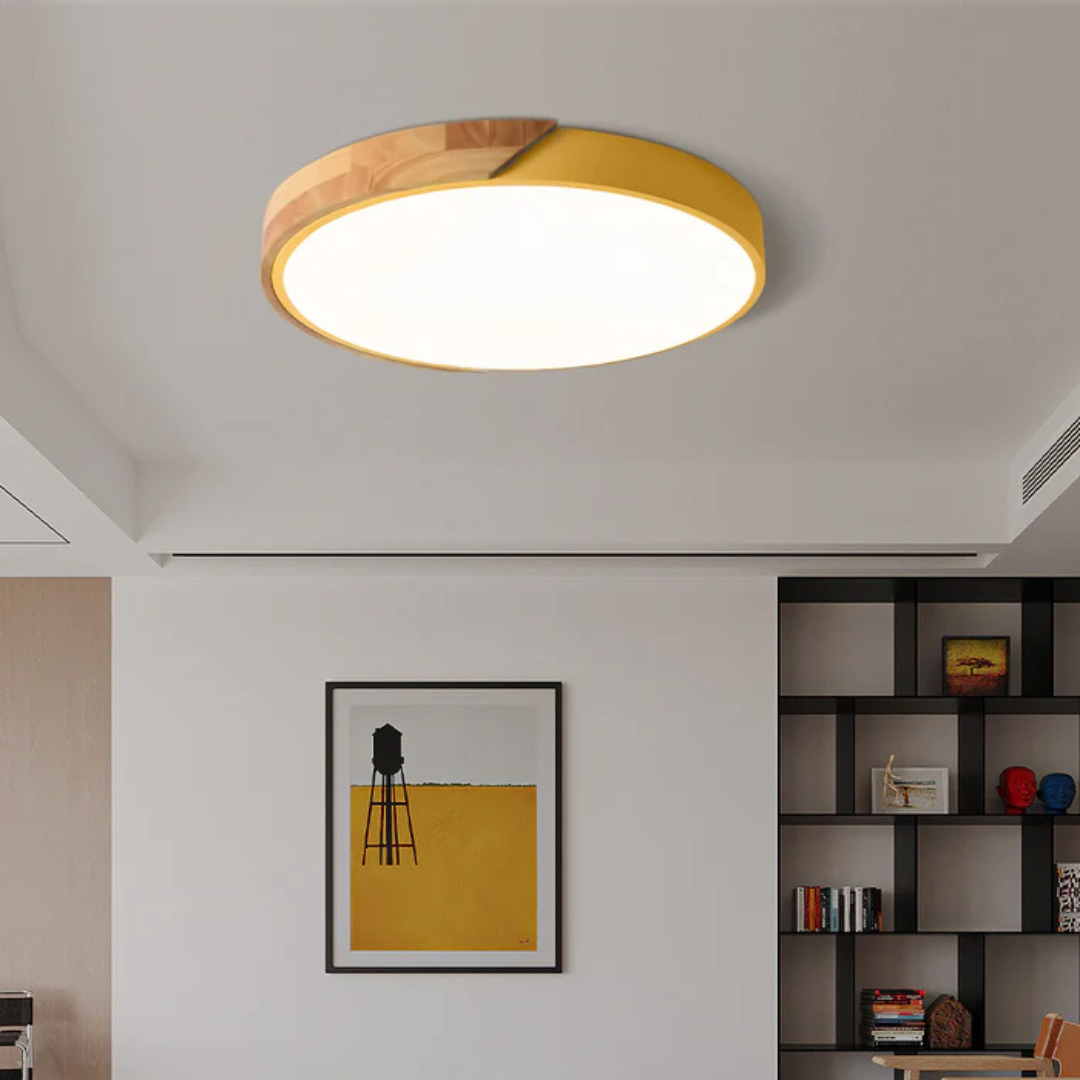 Skorter | Delos – Scandinavian Wooden LED Ceiling Light | Modern Energy-Efficient Interior Lighting