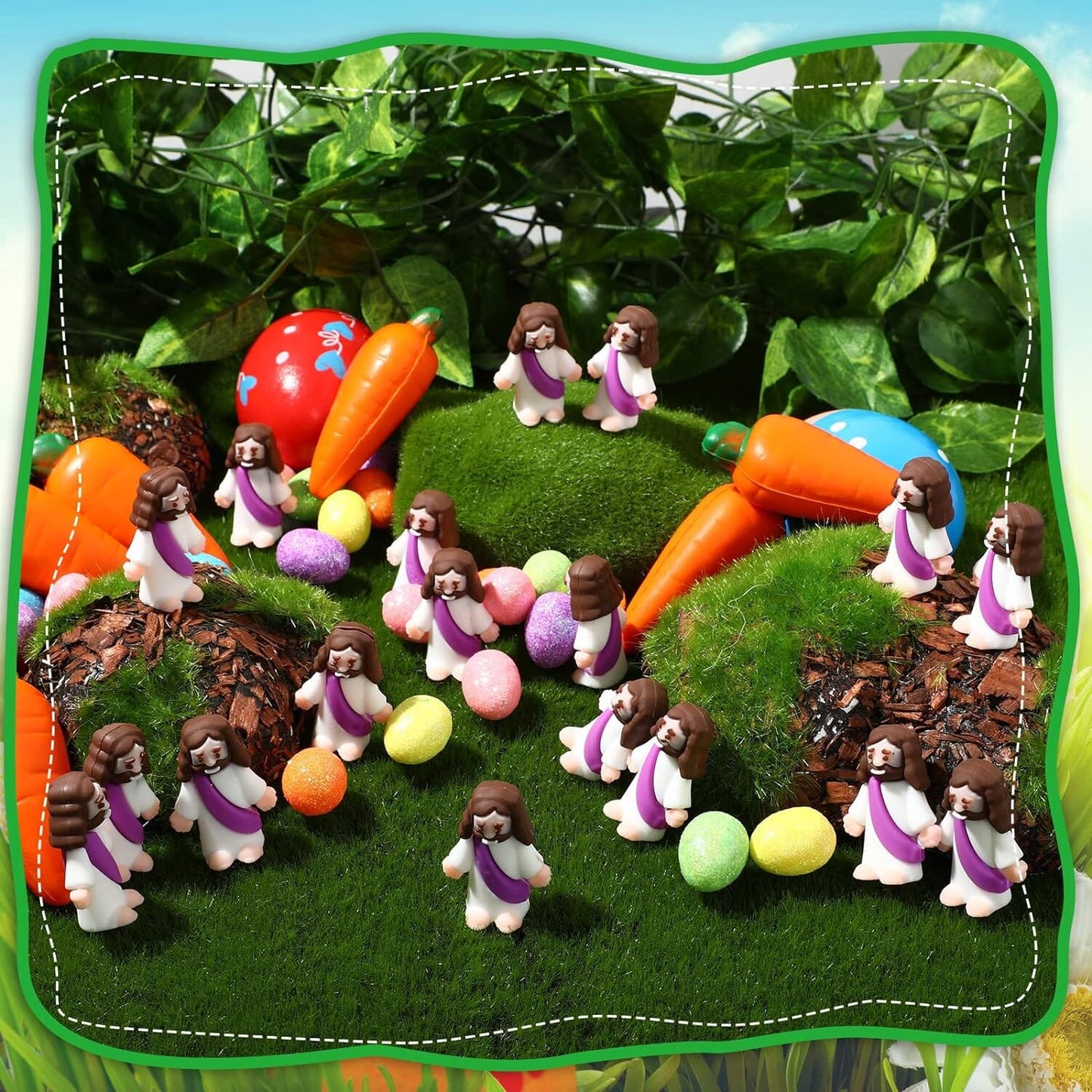 Skorter | Mini Jesus Figurine Easter Decorations