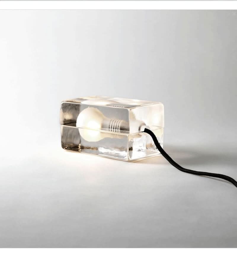 Skorter | Glass Block Table Lamp with G9 Socket
