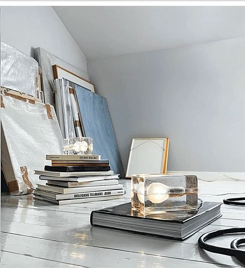 Skorter | Glass Block Table Lamp with G9 Socket