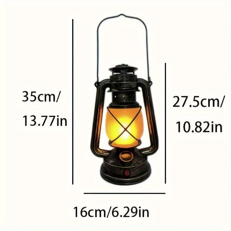 Skorter | RetroLantern - Rechargeable LED lantern with flame effect, antique copper finish