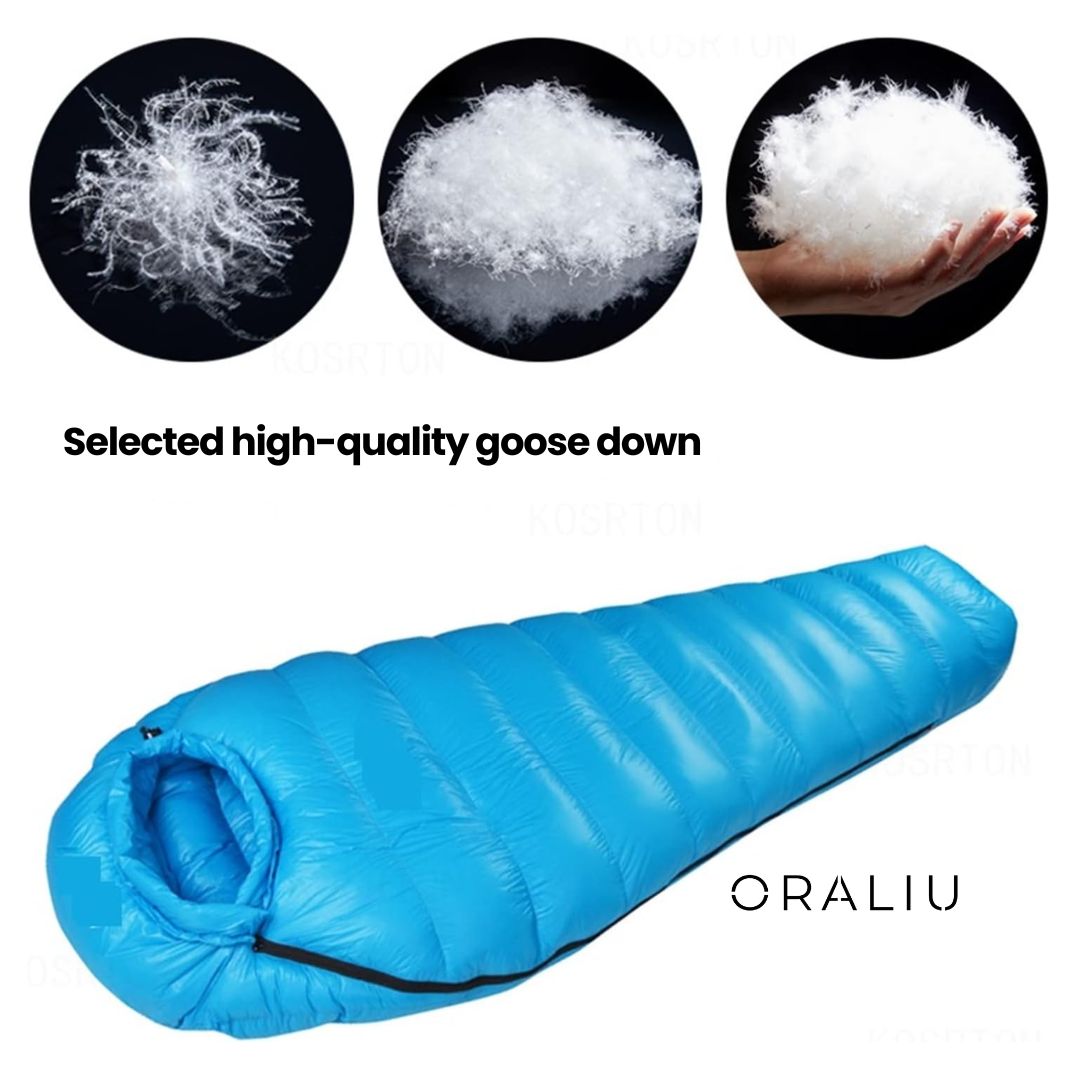 Skorter | Winter Sleeping Bag – Down Insulated, 400T Ripstop Nylon, -20°C Rated