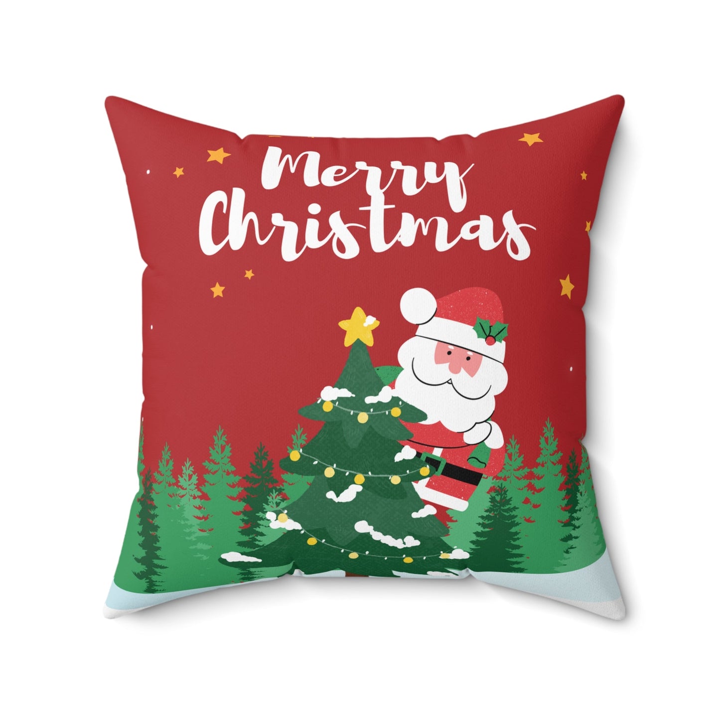 Skorter | Christmas Santa Claus Faux Suede Cushion