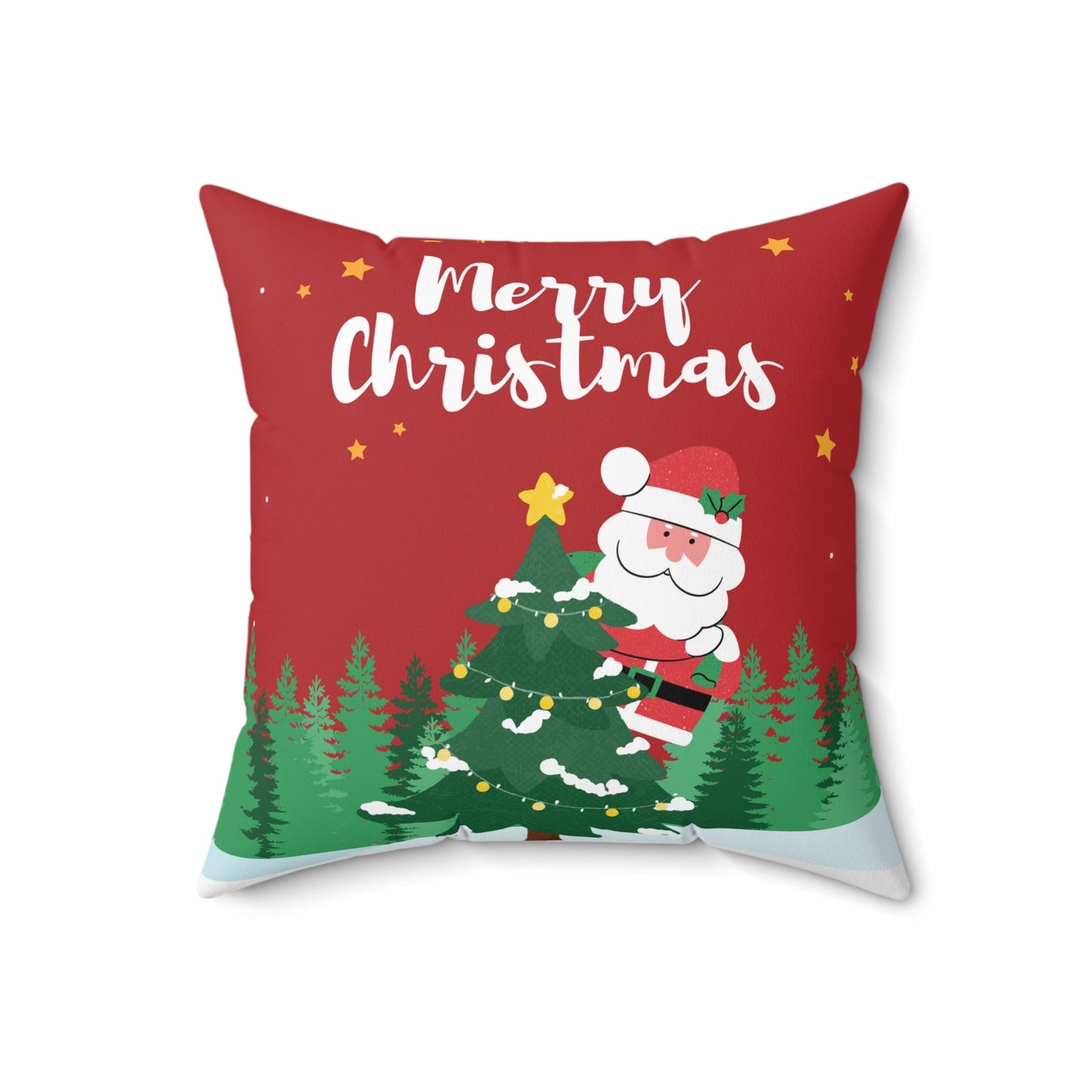 Skorter | Christmas Santa Claus Faux Suede Cushion
