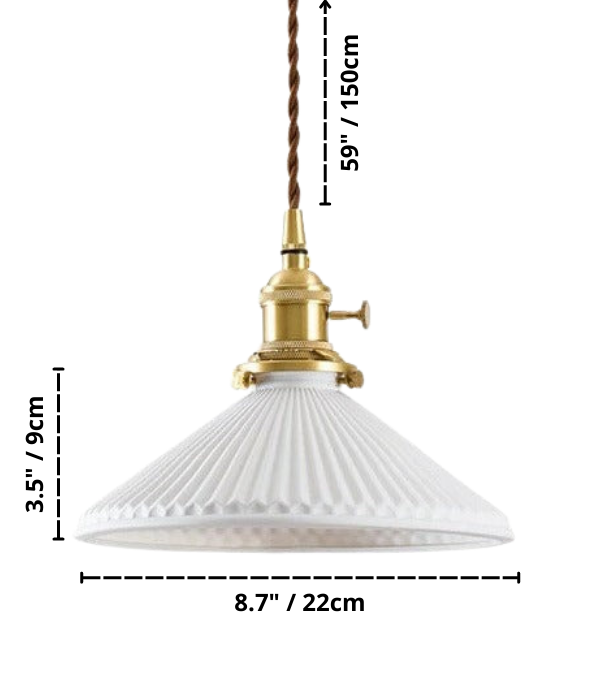 White Ceramic Pendant Light
