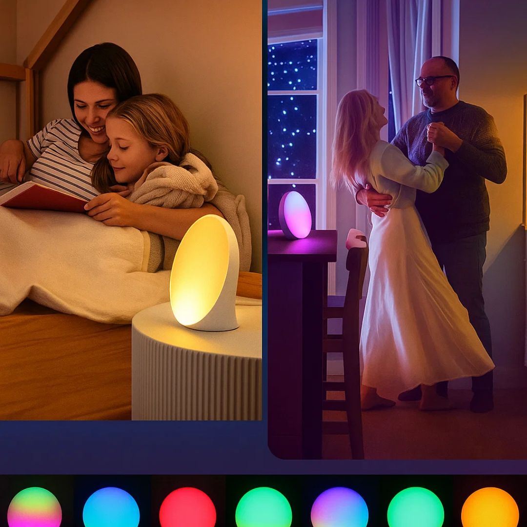 Skorter | Sunrise Alarm Clock | Natural Wake-Up Light with Ambient Lighting for Heavy Sleepers & Dark Mornings