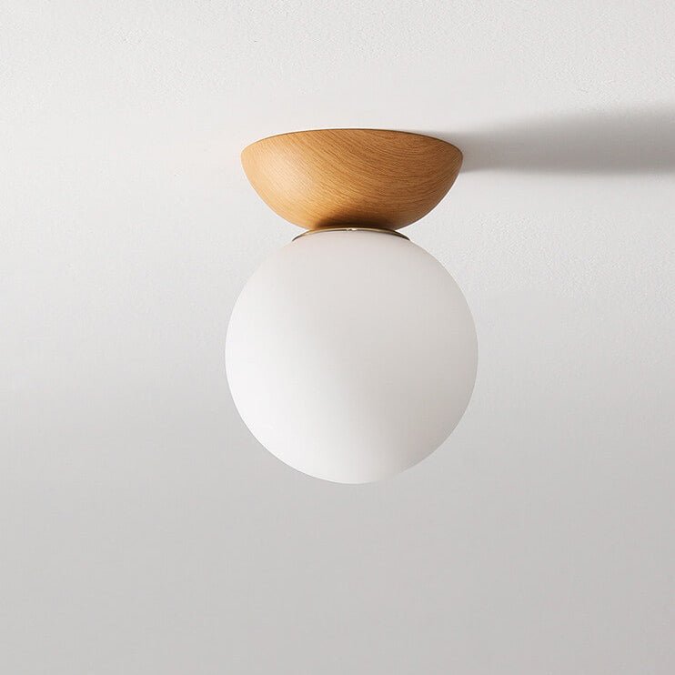 Skorter | Hikari Japanese LED Ceiling Light – Minimalist Wooden Frame Zen Lamp