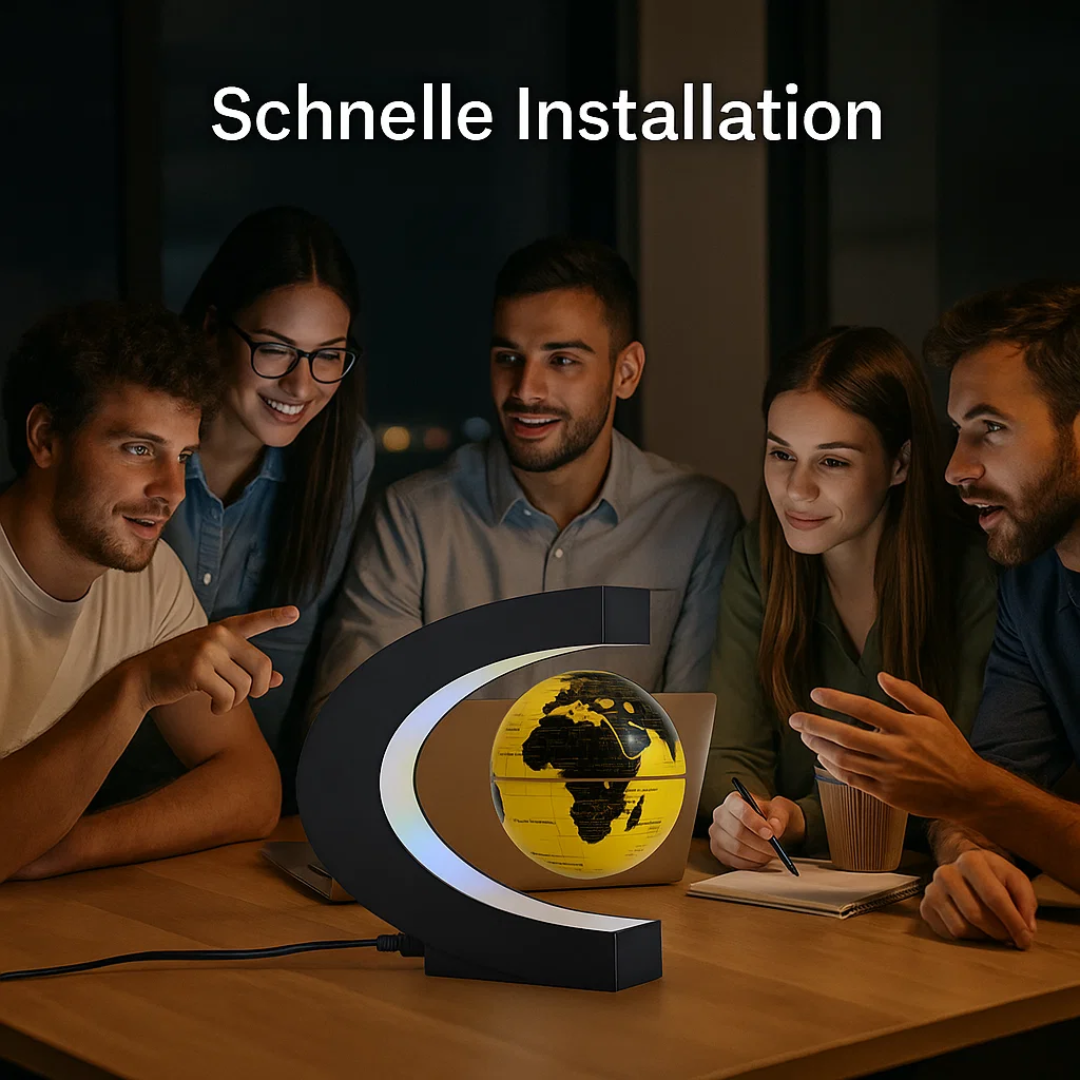 Skorter | AstroGlobe LED World Globe – Floating Globe Lamp with Magnetic Suspension
