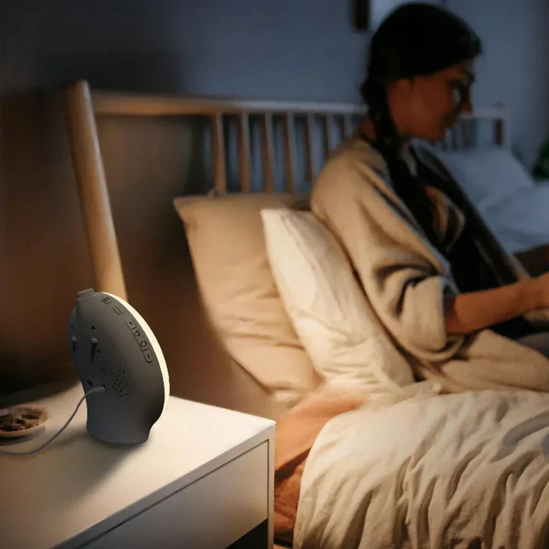 Skorter | Luxury Sunrise Simulation Alarm Clock Lamp | Soothing Sounds, Mood Lighting & Double Alarm for Relaxing Mornings