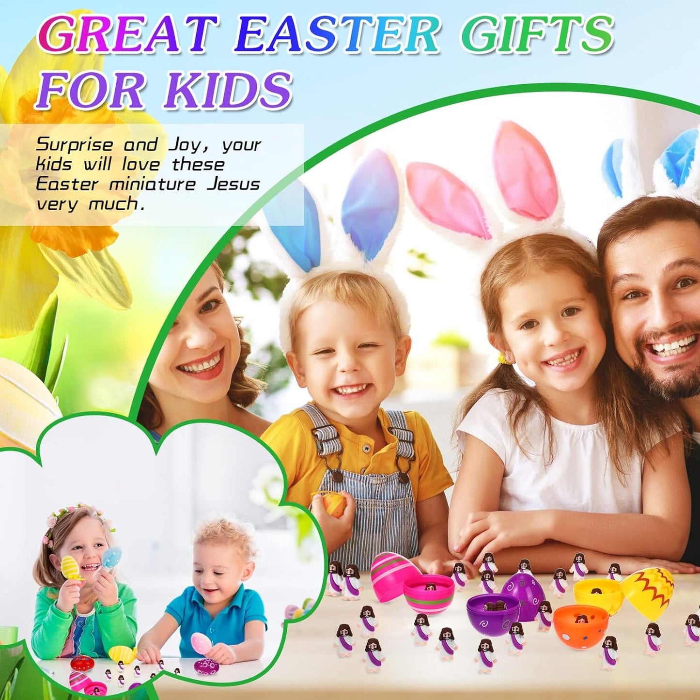 Skorter | Mini Jesus Figurine Easter Decorations