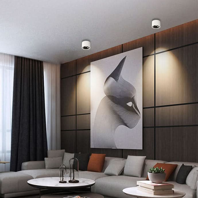Skorter | Adjustable LED Flush Mount Ceiling Spotlight
