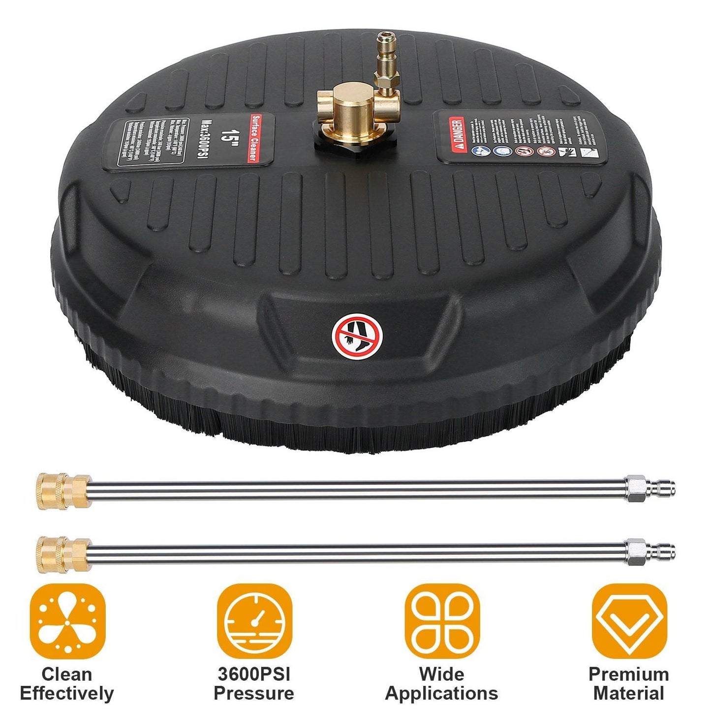 Skorter | 15" High Pressure Flat Surface Cleaner