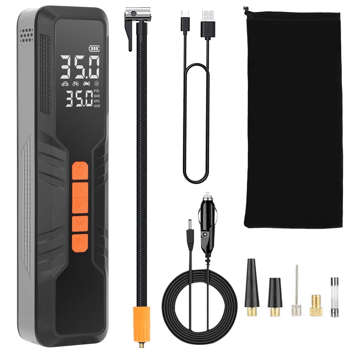 Skorter | 150 PSI Portable Tire Pump Wireless Digital Air Compressor