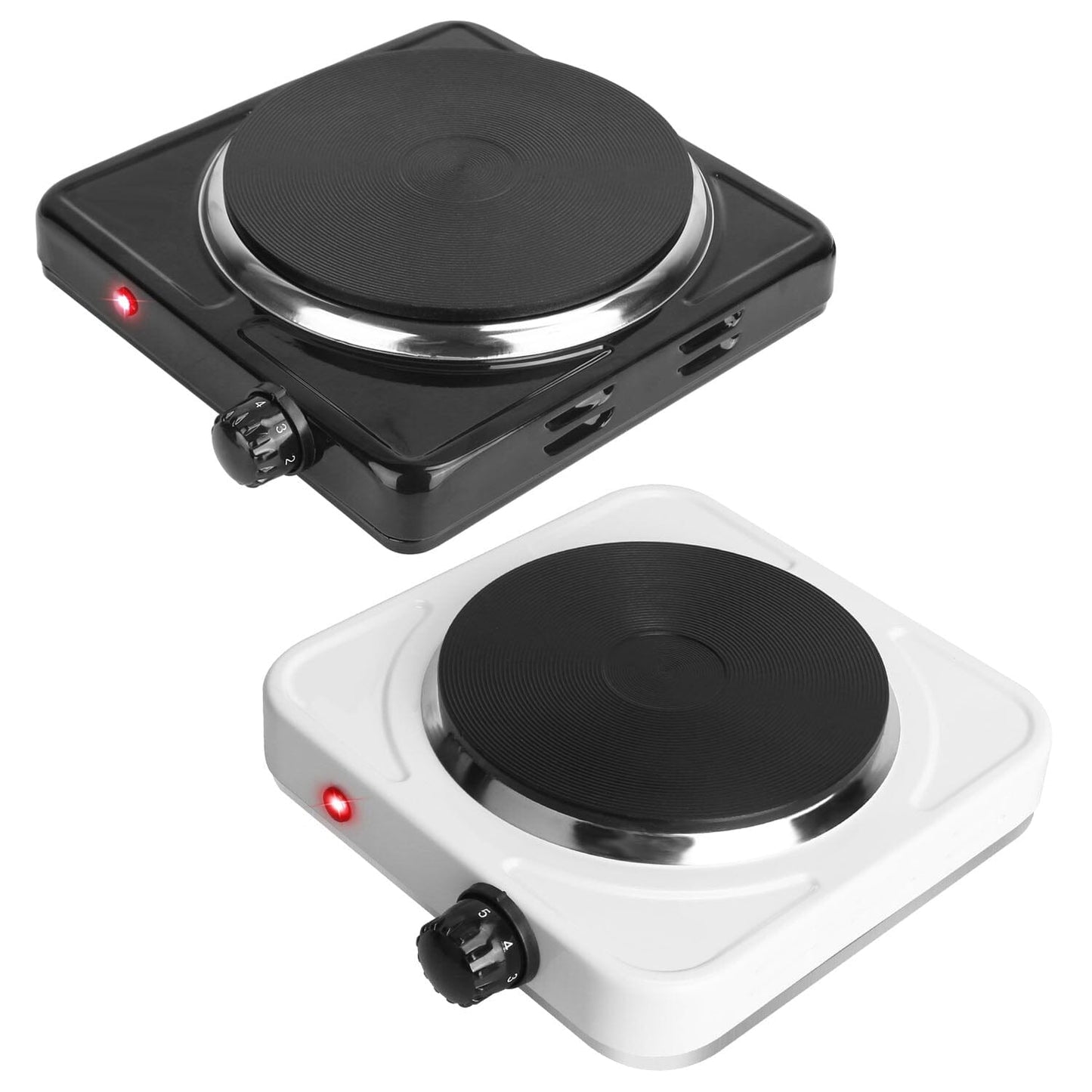 Skorter | 1500W Portable Hot Plate Cooker Countertop with Slip-Resistant Rubber