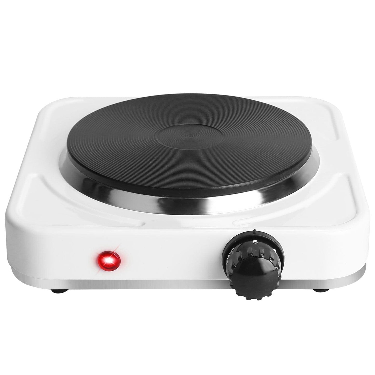 Skorter | 1500W Portable Hot Plate Cooker Countertop with Slip-Resistant Rubber