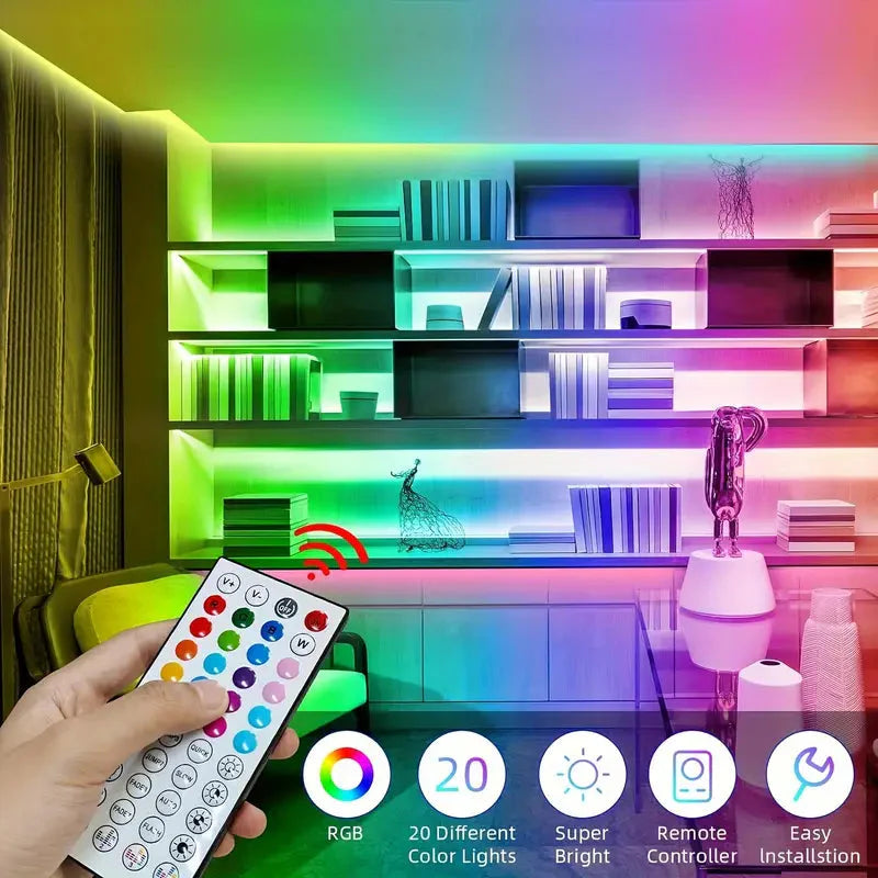 Skorter | 150FT Smart Led RGB LED Light Music Sync Color Changing Light with App