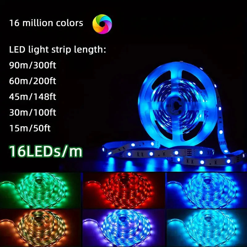 Skorter | 150FT Smart Led RGB LED Light Music Sync Color Changing Light with App