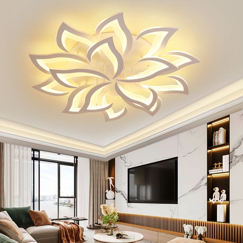 Skorter | Modern Flower-Shaped LED Ceiling Light for Home Décor