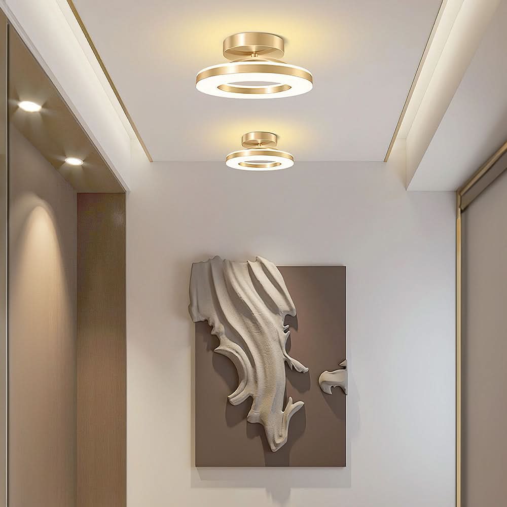 Skorter | ZAYNO Black LED Ceiling Light – Modern Flush Mount