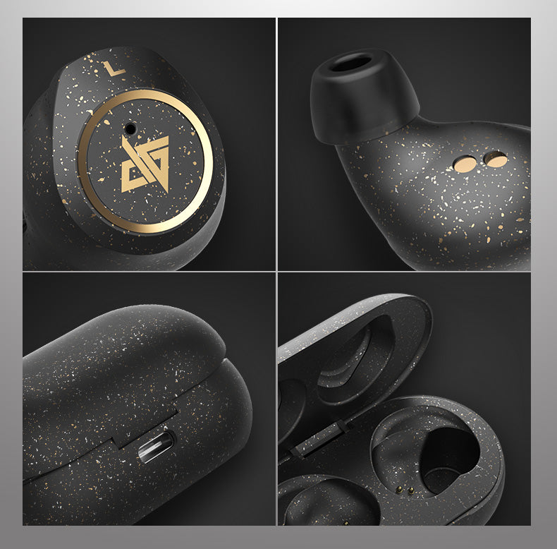 Skorter | Bluetooth 5.0 Wireless Headset with Touch Control, Noise Reduction, Fast Connection, HiFi Sound Quality, & IPX5 Waterproof, for Home, Office & School (Starry Black)