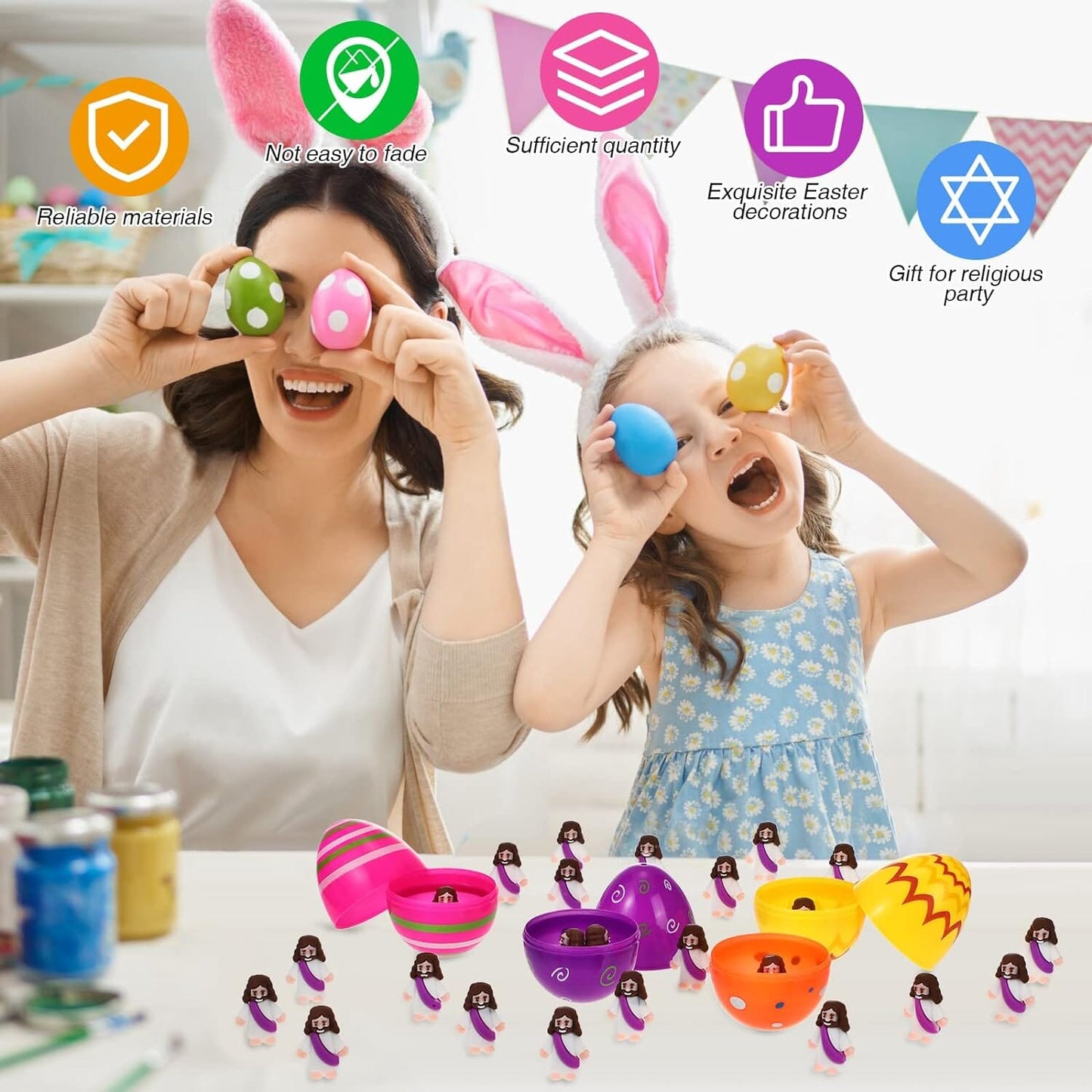 Skorter | Mini Jesus Figurine Easter Decorations