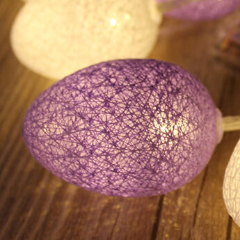 Skorter | LED Easter Egg Cotton Wire Lights Decorative Copper Wire Lights