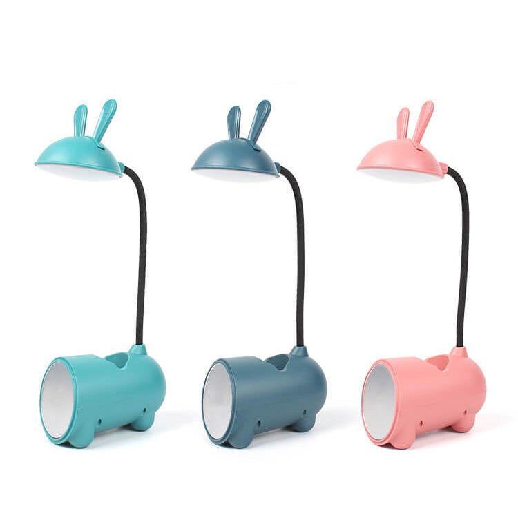 Skorter | BunnyGlow Creative LED Touch Lamp with Pen Holder | USB Charging Function | Desk Lamp | Children's Room Decor