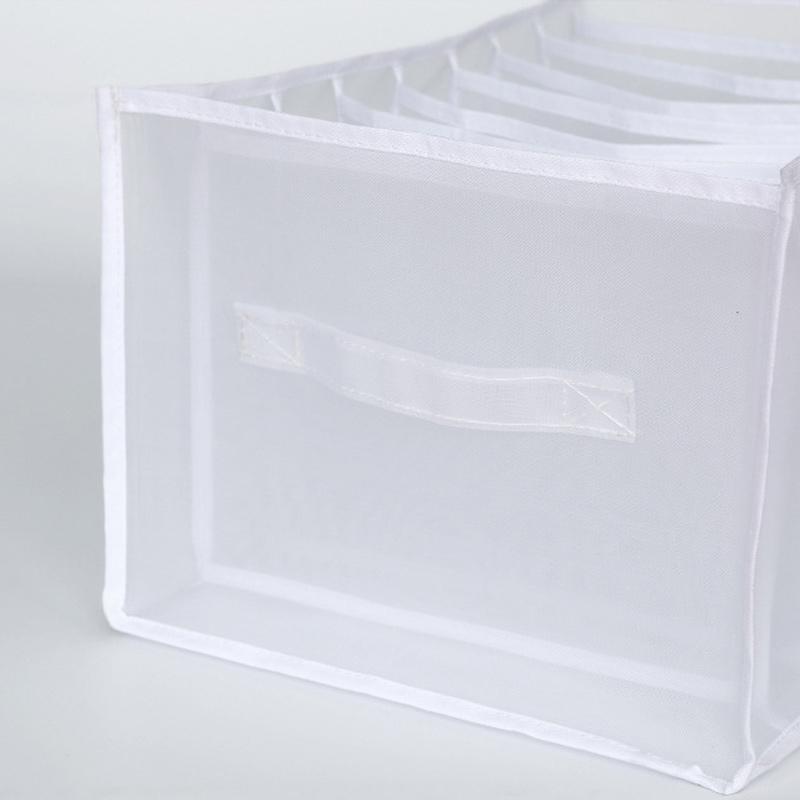 skorter | 7 Grid Wardrobe Clothing Mesh Divider Set Organizer
