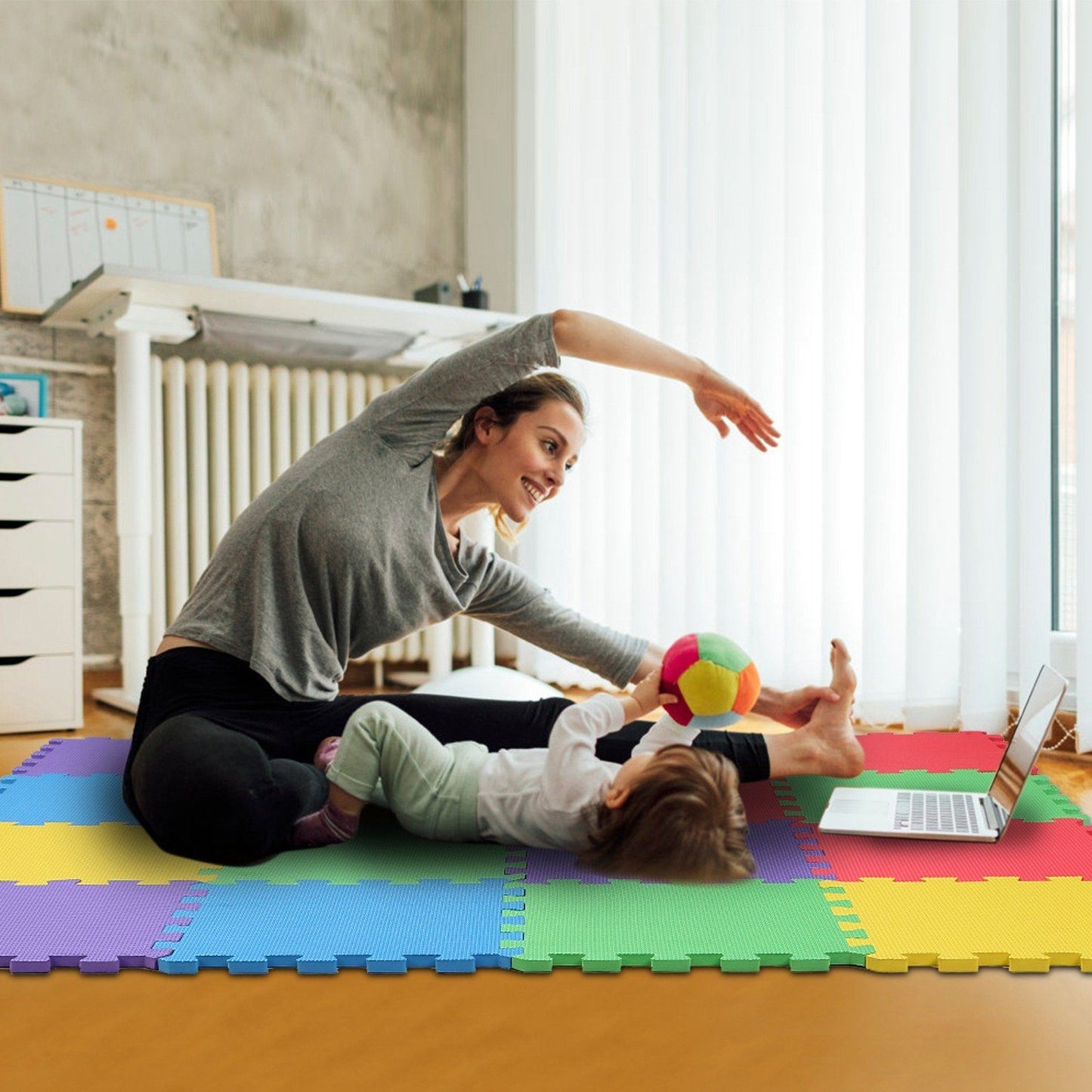 Skorter | 16-Piece: Kids Puzzle Training Mat