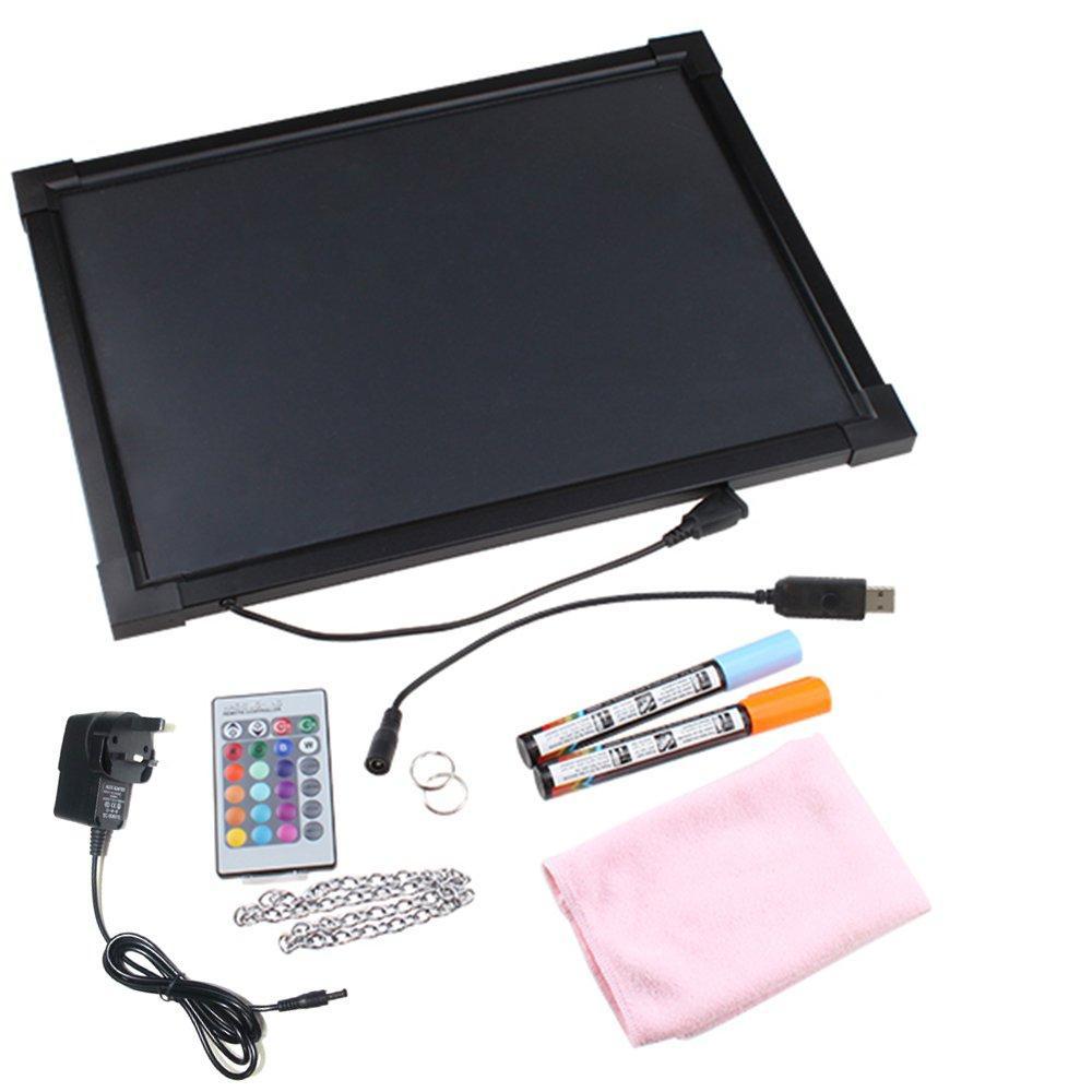 Skorter | 16 x 12" LED flashing illuminated removable neon sign remote control message menu writing