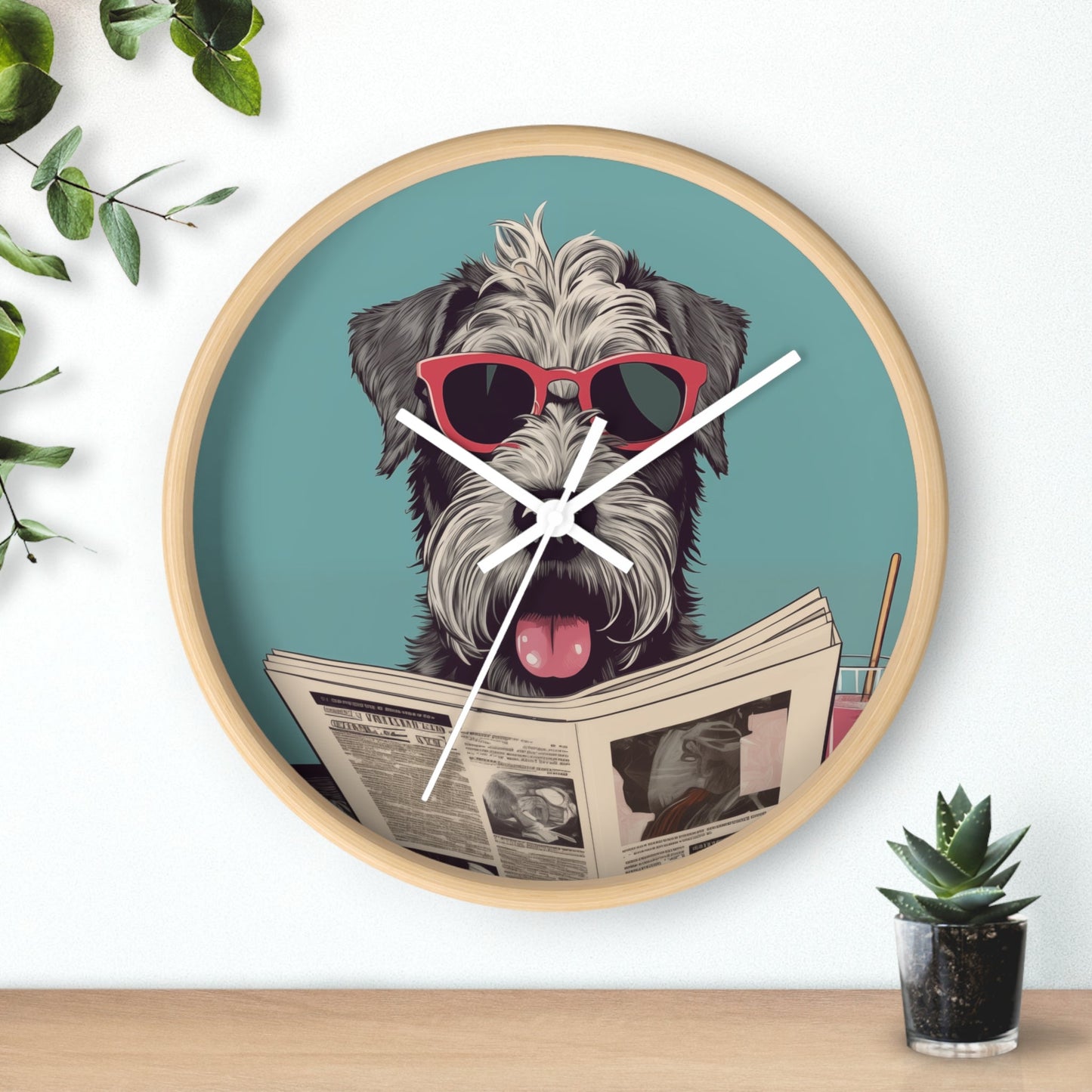 Skorter | Reading Newspaper Wall clock