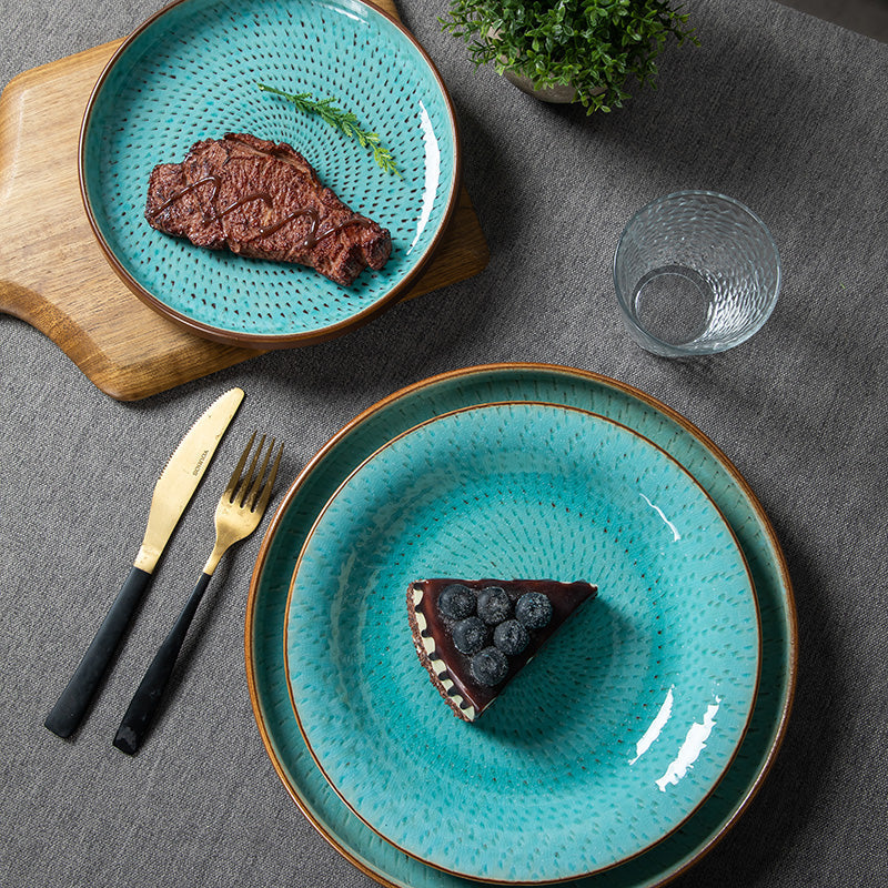 Skorter hole in porcelain - Turquoise