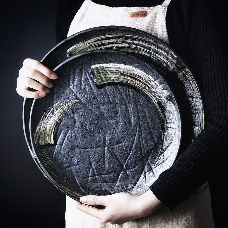 Skorter ceramic plate - Touch Black
