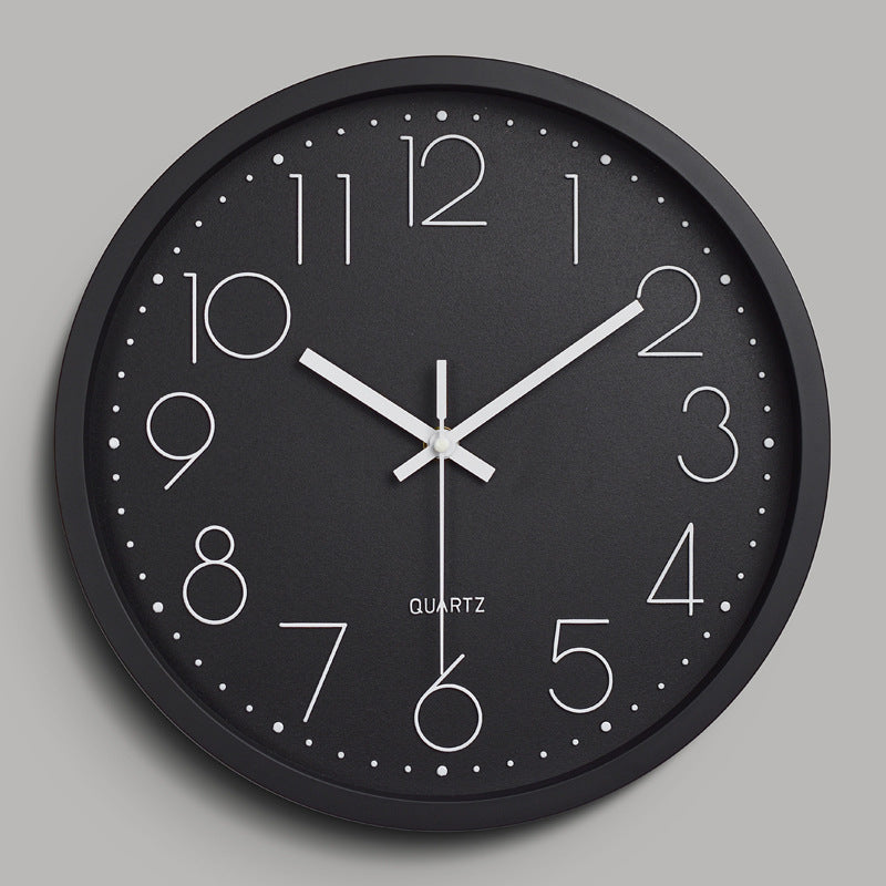 Skorter | Simple Design 3D Silent Classroom Wall Clock 30 cm