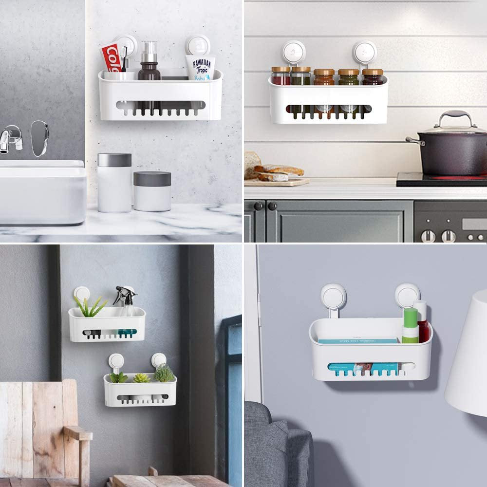 Skørter | Shower caddy, Waterproof shower caddy with suction cup, no drilling, removable shower shelf, heavy-duty, holds up to 22 pounds