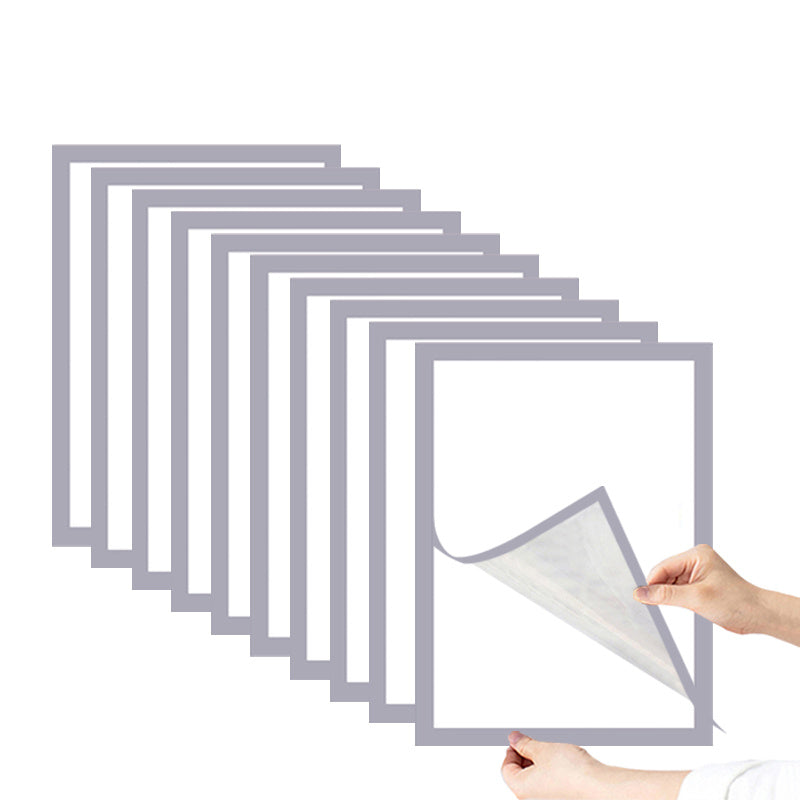 Skorter | 10 pieces Magnetic Photo frame - A4 Poster frame, Reusable Frame in Gold/Silver/Black for Wall decoration