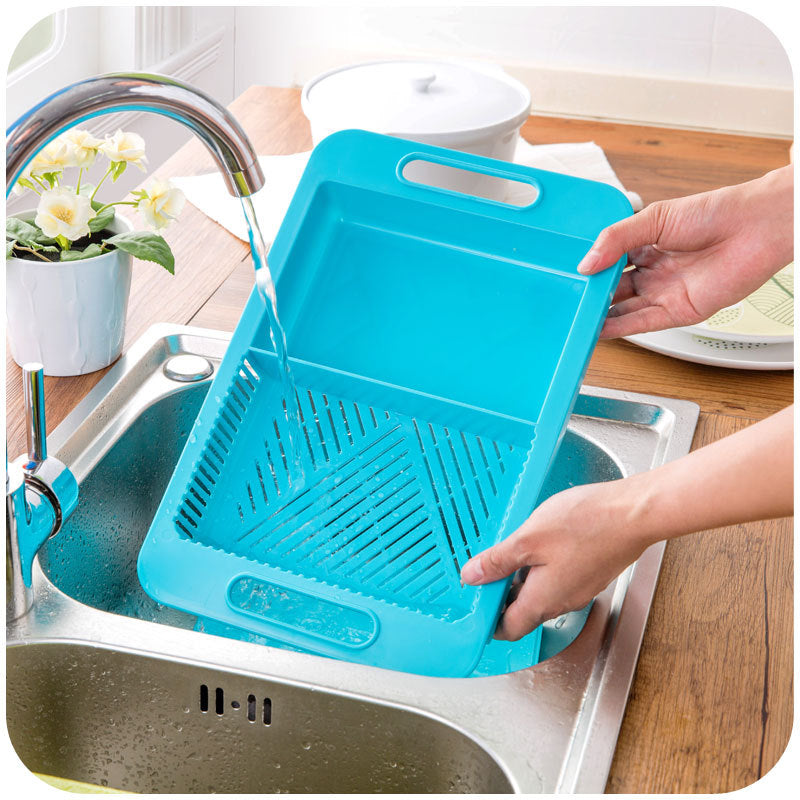 Skorter Kitchen Cutting Blocks Sinks Drain Baskets Cutting Boards Vegetable Meat Tools Kitchen Equipment Cutting Board