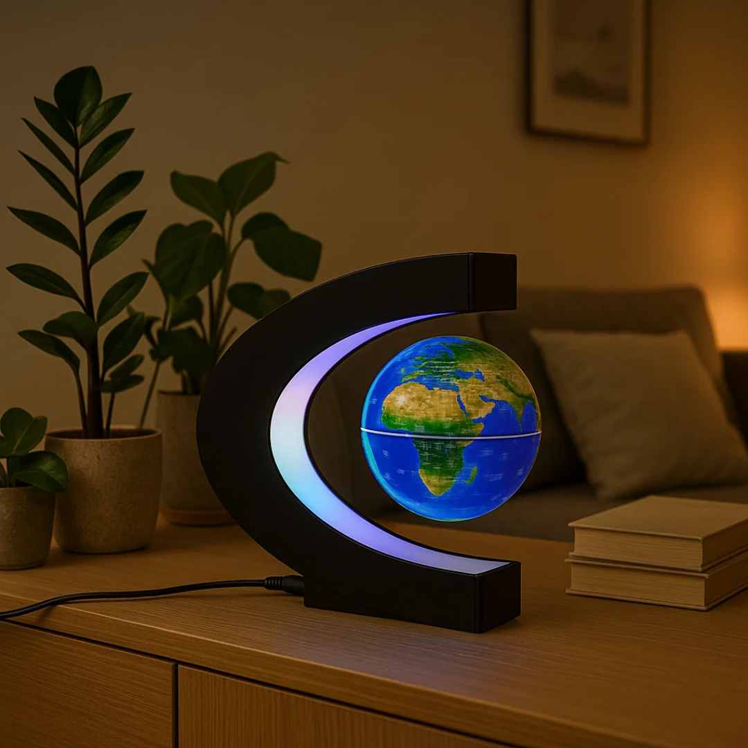 Skorter | AstroGlobe LED World Globe – Floating Globe Lamp with Magnetic Suspension
