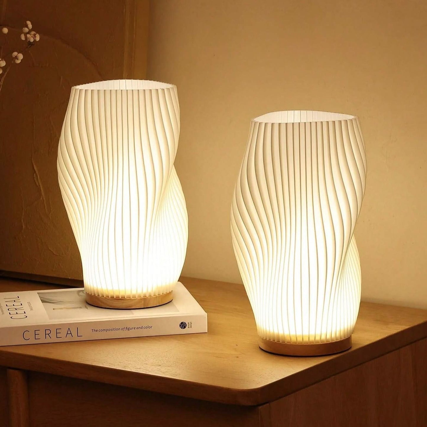 Skorter | Wavecrest Lamp – Sleek USB-Powered Dimmable Table Lamp