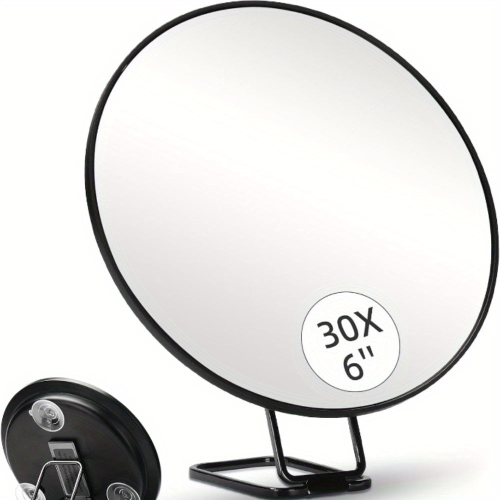 Skorter | 10/20/30X Magnifying Mirror with 360° Stand and Suction Cups